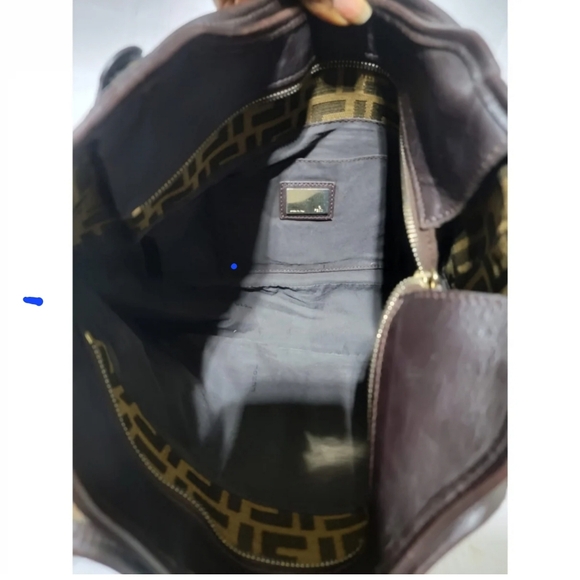 Fendi Tobacco Zucca Chef Moro  Canvas And Leather  Tote Bag - Picture 11 of 11